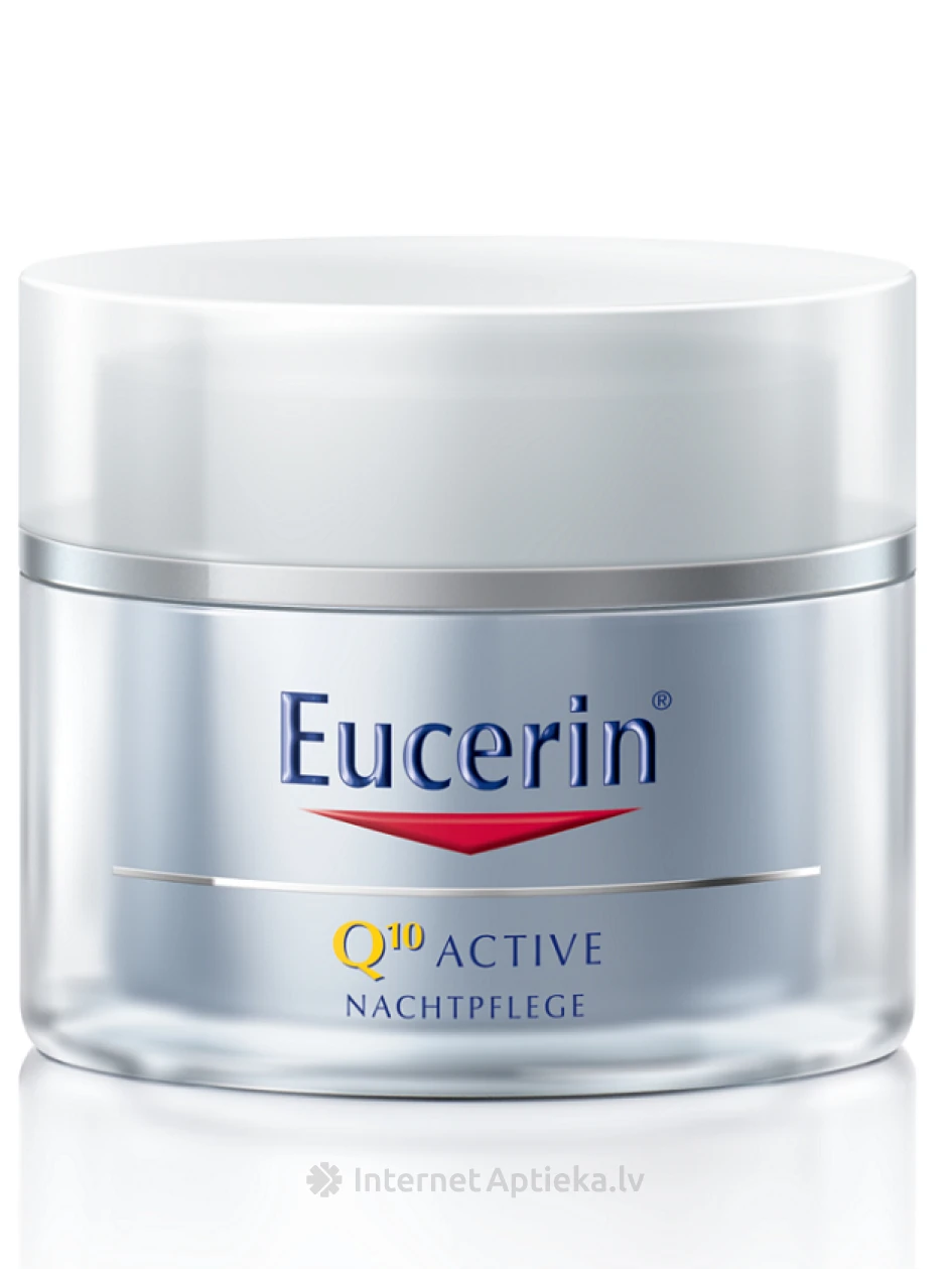 Eucerin Q10 Active Pretgrumbu nakts krēms jutīgai ādai, 50 ml | internetaptieka.lv