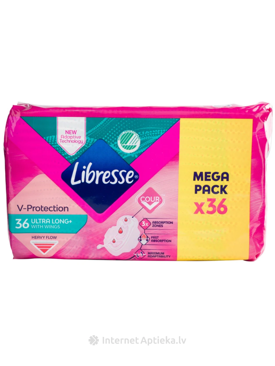 Libresse Ultra Long Wings suur pakk, 36 pakki | internetaptieka.lv