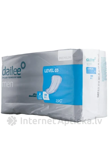 Dailee Men Premium tase 3, 15 tk. | internetaptieka.lv