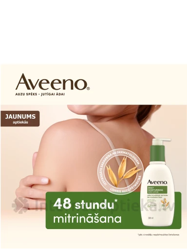 AVEENO Daily Moisturising losjons ķermenim bez smaržas, 300 ml | internetaptieka.lv