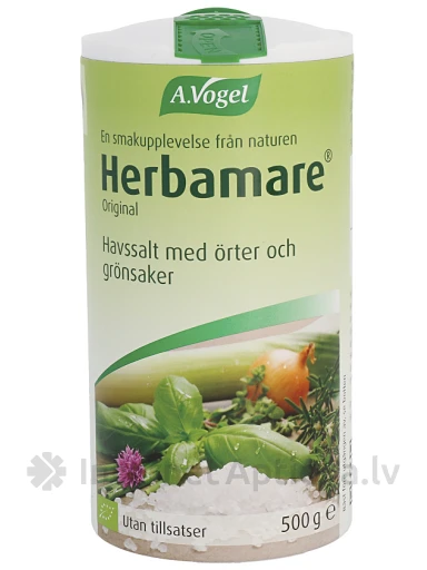 A.Vogel Herbamare® Original EKO sāls ar zaļumiem, 500 g | internetaptieka.lv