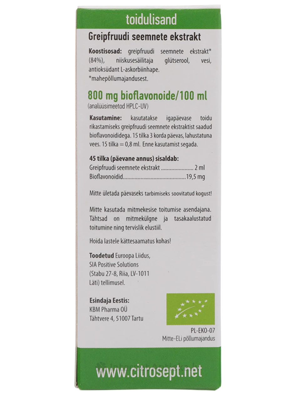 Citrosept Organic, 50 ml | internetaptieka.lv