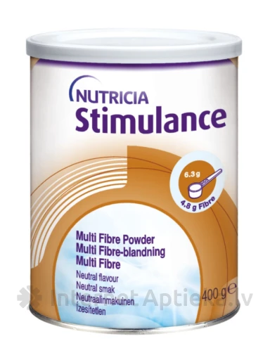 NUTRICIA Stimulance, pluoštinių medžiagų turintis miltelių mišinys (be specifinio skonio), 400 g | internetaptieka.lv