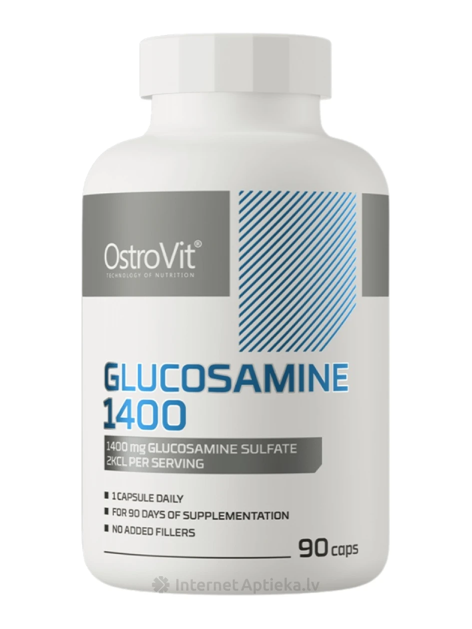 OstroVit Glucosamine 1400 mg kapsulas, 90 gb. | internetaptieka.lv