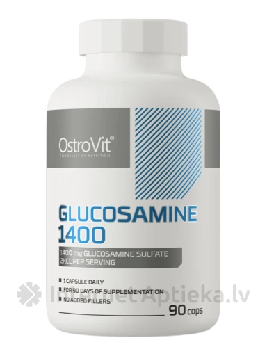 OstroVit Glucosamine 1400 mg kapsulas, 90 gb. | internetaptieka.lv