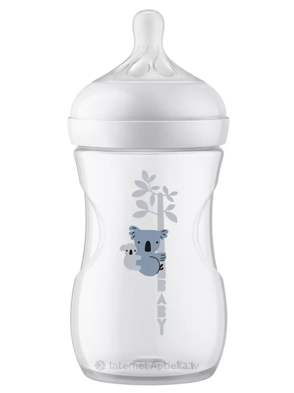 PHILIPS AVENT Коала Антиколиковая бутылочка с индивидуальным ритмом питья 1м+, 260 мл | internetaptieka.lv
