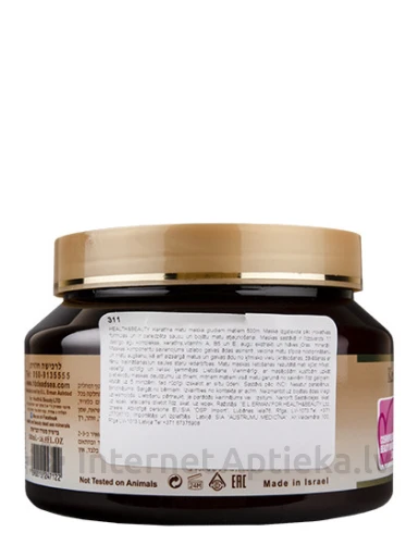 H&B Keratīna matu maska gludiem matiem, 500 g | internetaptieka.lv