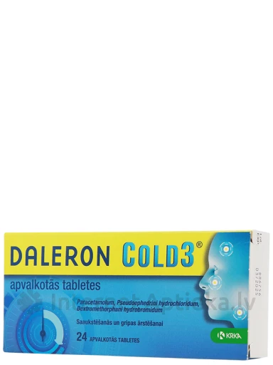Daleron Cold 3, 24 таблеток | internetaptieka.lv