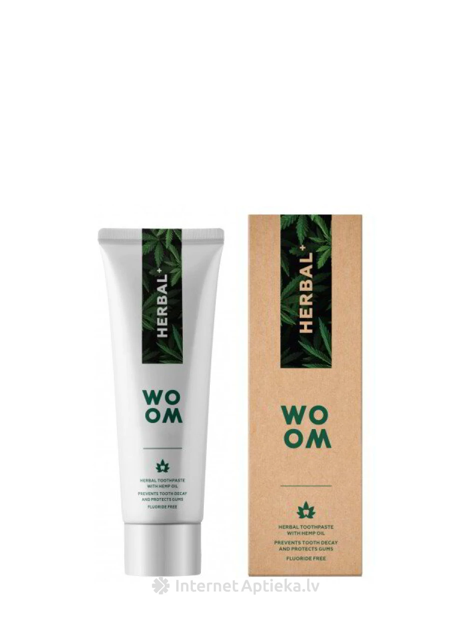 Woom Herbal+ hambapasta, 75 ml | internetaptieka.lv