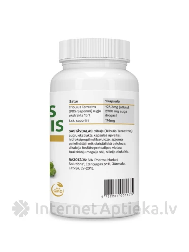 Tribulus Terrestris, 30 kapslit | internetaptieka.lv
