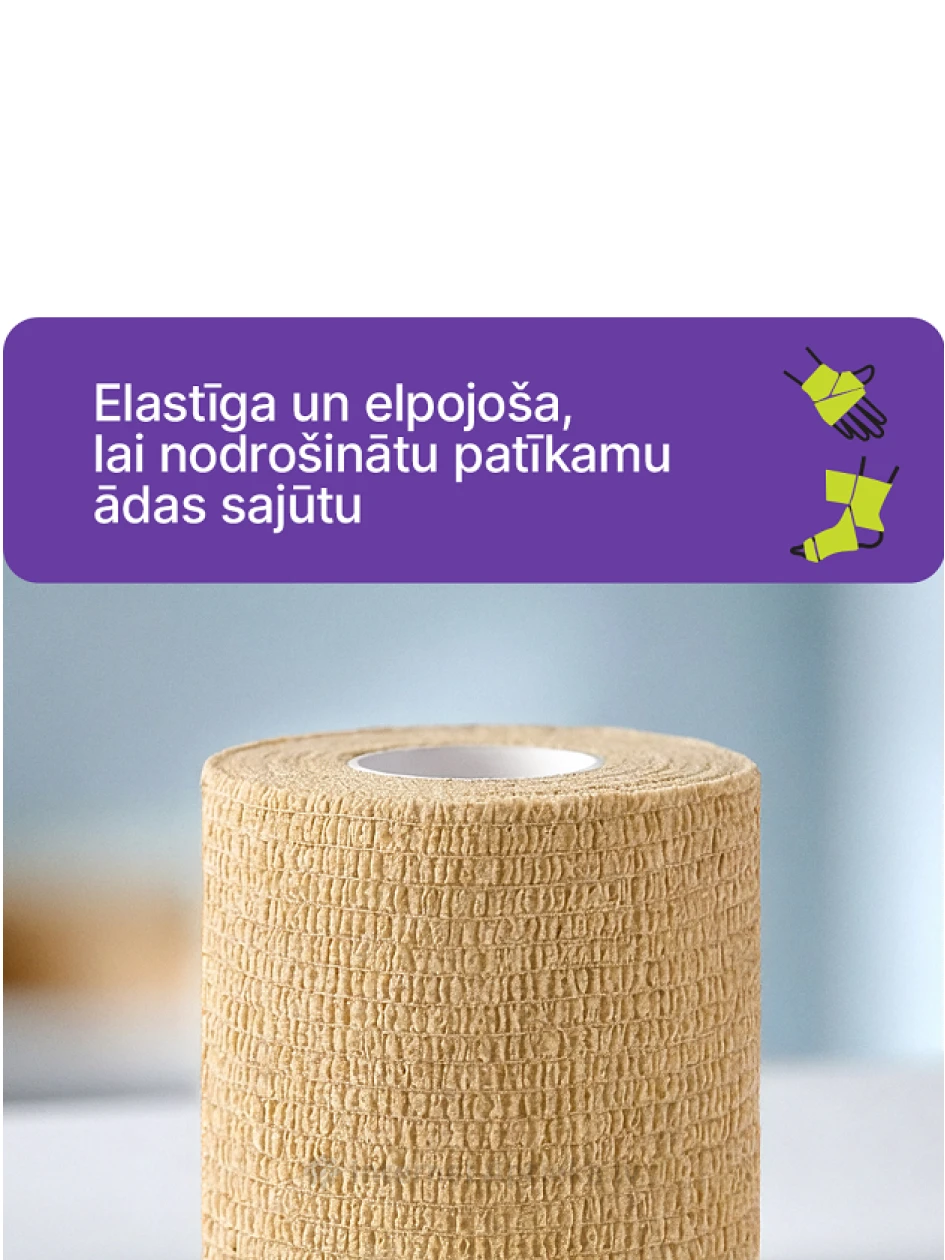Medrull Fix-O elastinis tvarstis 7,5 cm x 4,5 m, lipnus, 1 vnt. | internetaptieka.lv