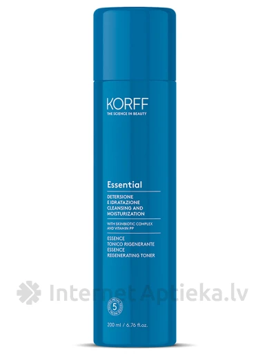 KORFF ESSENTIAL atjaunojošs toniks sejas ādas tīrīšanai, 200 ml | internetaptieka.lv