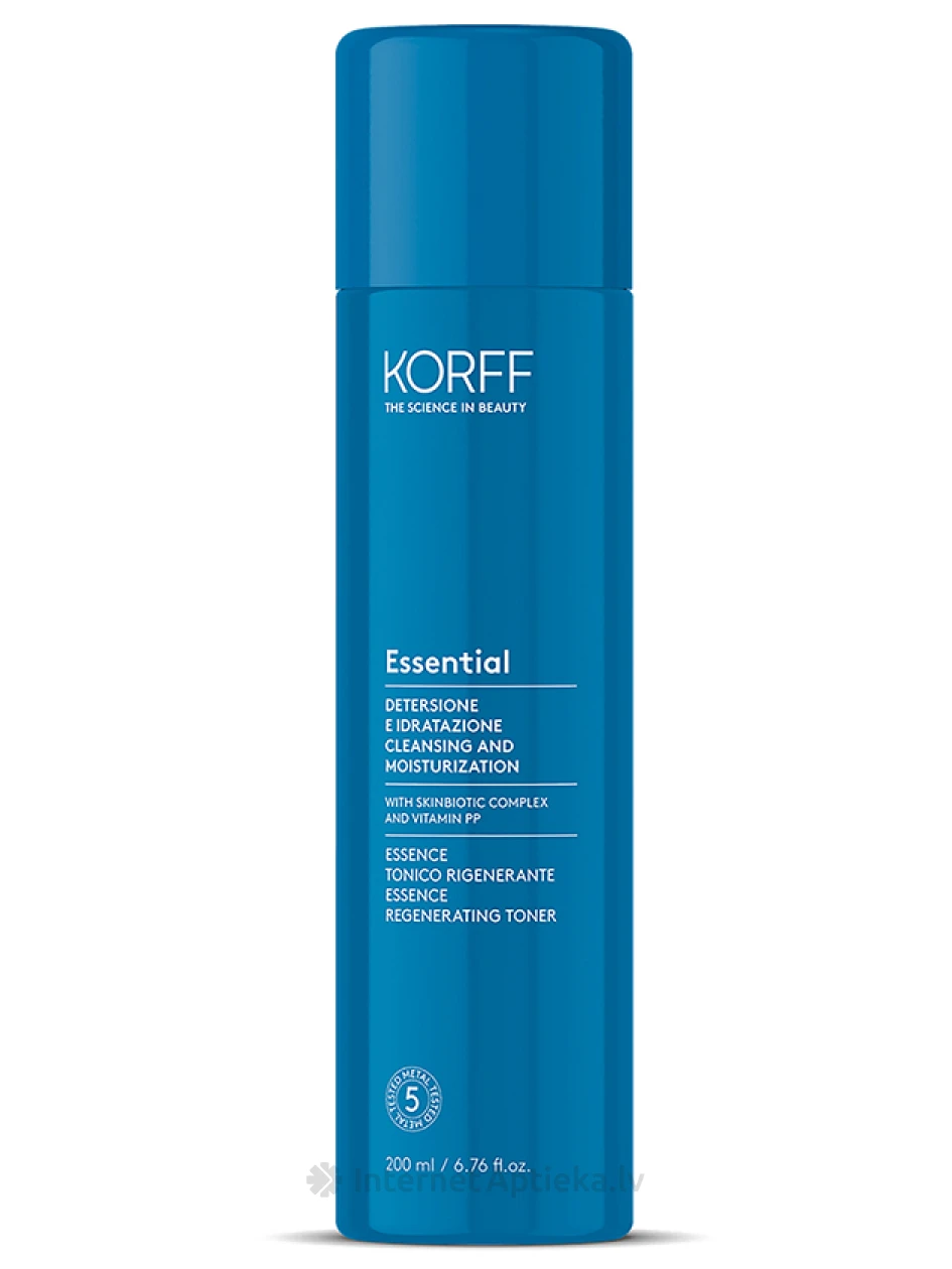 KORFF ESSENTIAL noorendav näopuhastustoonik, 200 ml | internetaptieka.lv