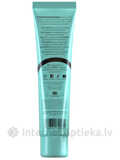 Dr.Pawpaw lūpu balzams ar Šī sviestu, 25 ml | internetaptieka.lv