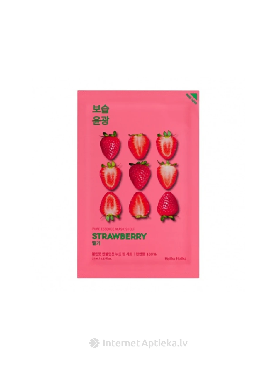 Holika Holika Pure Essence Маска для лица с экстрактом клубники | internetaptieka.lv