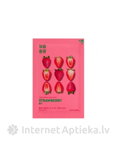 Holika Holika Pure Essence Маска для лица с экстрактом клубники | internetaptieka.lv