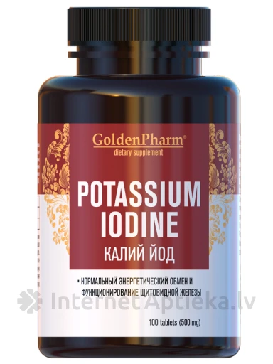 Kālija Jodīds 200 mkg, 100 tabletes | internetaptieka.lv