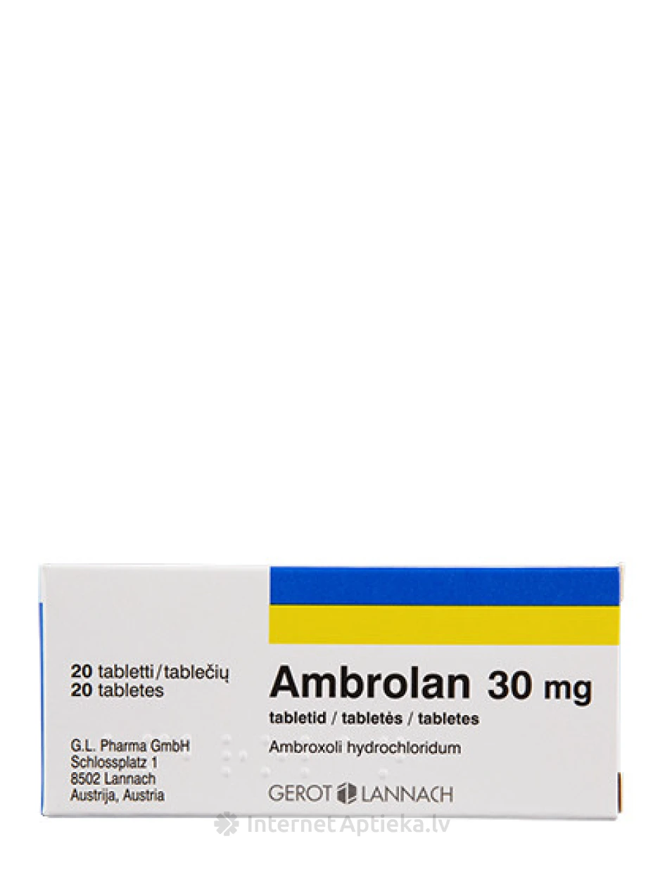 Ambrolan, 20 таблеток | internetaptieka.lv