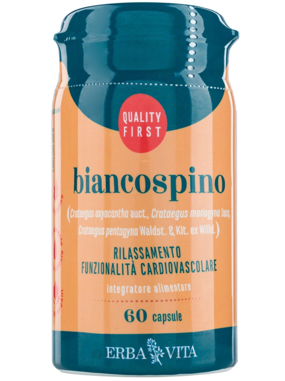 Biancospino (боярышник), 60 капсул | internetaptieka.lv