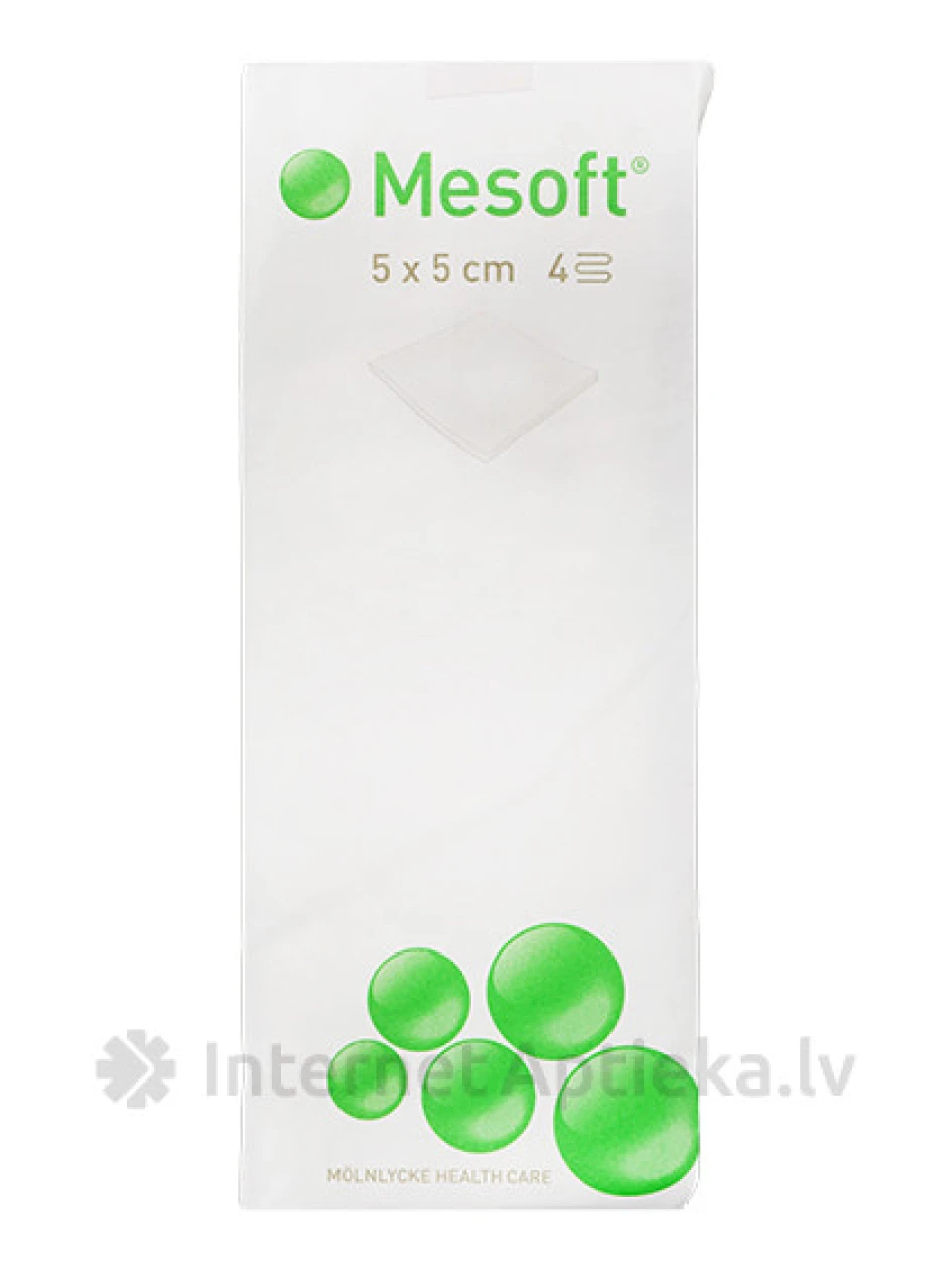 Mesoft kirurgilised salvrätikud 5 x 5 cm, 100 tk. | internetaptieka.lv