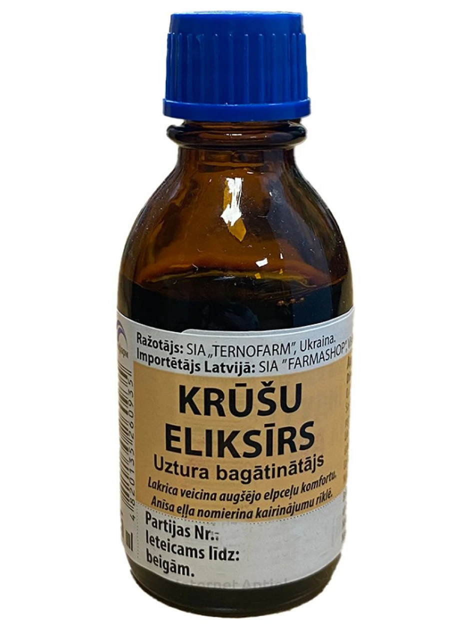 Krūšu eliksiir hingamisteedele, 25 ml | internetaptieka.lv