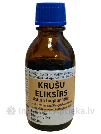 Krūšu eliksīrs elpošanas ceļiem, 25 ml | internetaptieka.lv