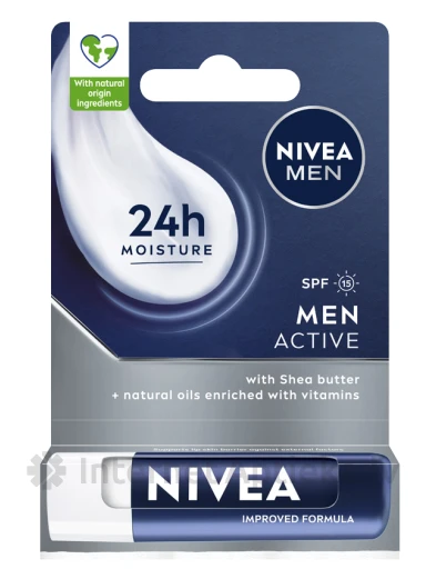 Nivea care lūpu balzāms vīriešiem, 4.8 g | internetaptieka.lv