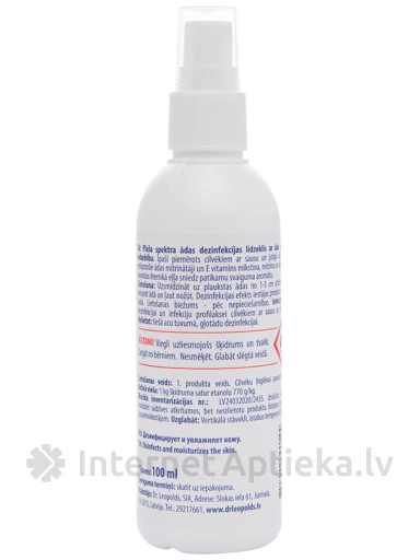DEZEMOL sprei desinfitseerib ja niisutab nahka, 100 ml | internetaptieka.lv