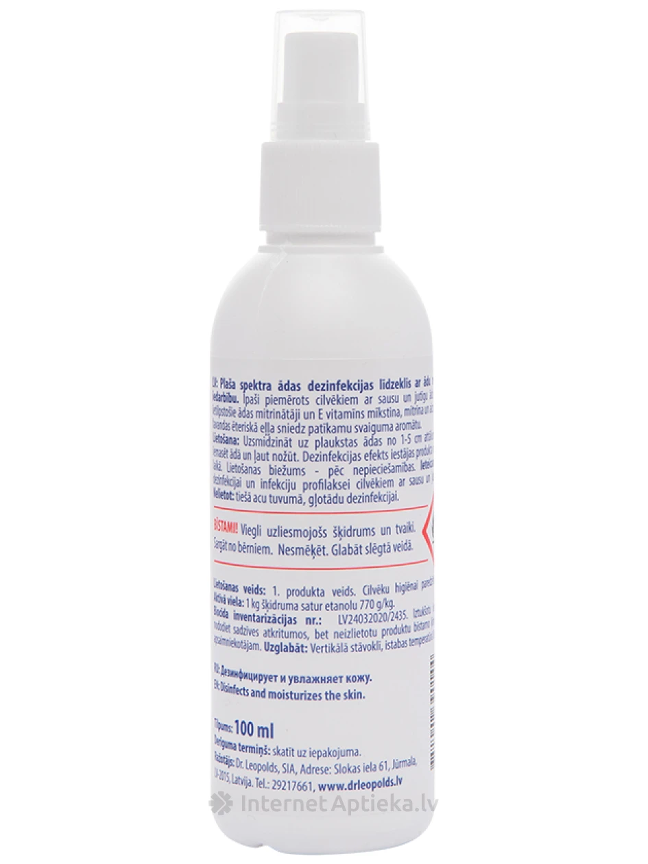 DEZEMOL sprei desinfitseerib ja niisutab nahka, 100 ml | internetaptieka.lv