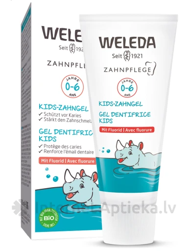 Weleda KIDS Zobu pasta bērniem 0-6 g.v.ar fluoru, 50 ml | internetaptieka.lv