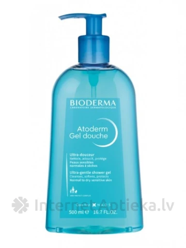 Bioderma Atoderm dušas želeja, 500 ml | internetaptieka.lv