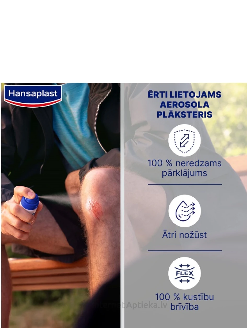 Hansaplast Second Skin Protection спрей-пластырь, 40 мл | internetaptieka.lv