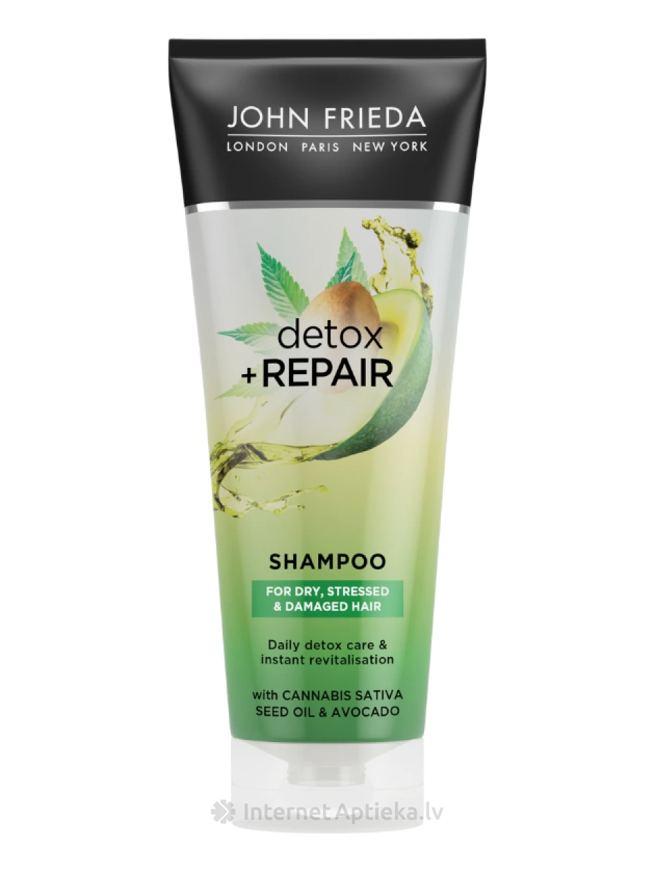 JOHN FRIEDA Detox & Repair šampūns, 250 ml | internetaptieka.lv