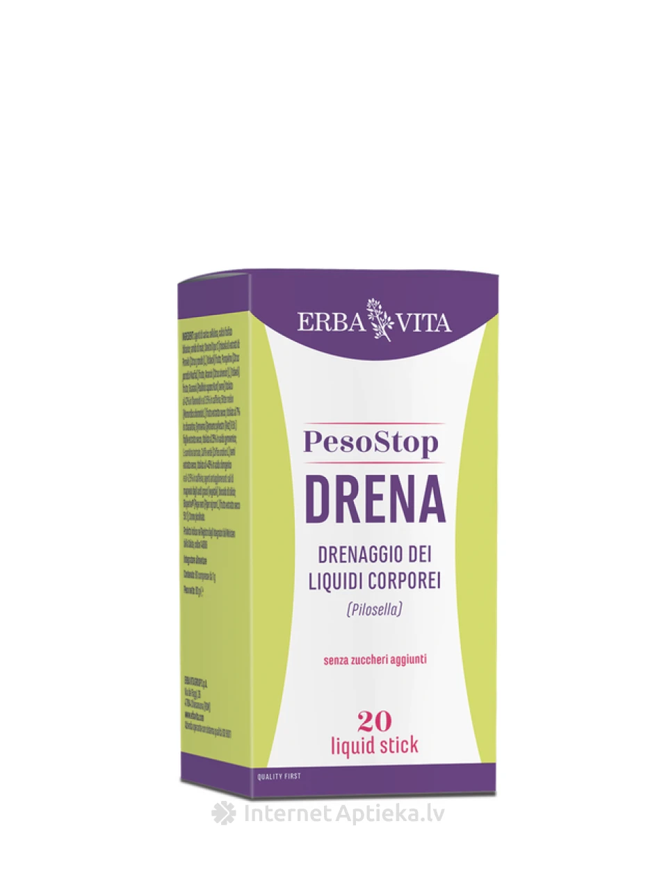 ERBA VITA Peso Stop Drena пакетики, 20 шт. | internetaptieka.lv
