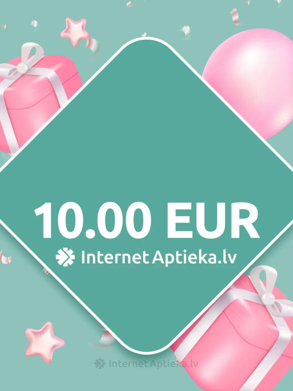 Dovanų kortelė 10,00 Eur, 1 gabalas | internetaptieka.lv