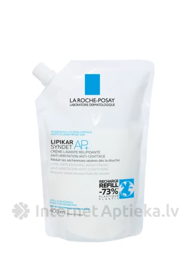La Roche Posay Lipikar Syndet AP+ mazgāšanas krēms Refill, 400 ml | internetaptieka.lv