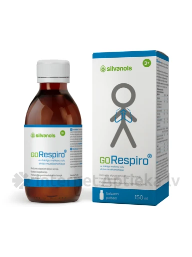 Silvanols GoRespiro palsam mustikamahlaga, 150 ml | internetaptieka.lv
