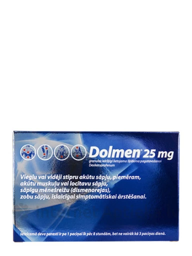 Dolmeni graanulid, 25 mg, 10 pakki | internetaptieka.lv
