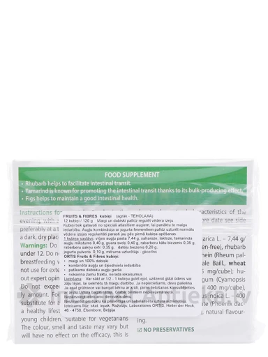 Fruits & Fibres, 12 кубиков | internetaptieka.lv