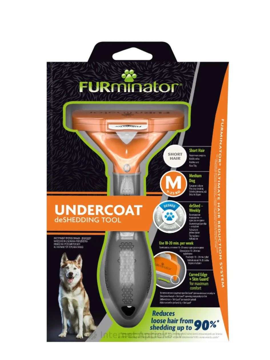 Furminator īsspalvainiem suņiem M | internetaptieka.lv