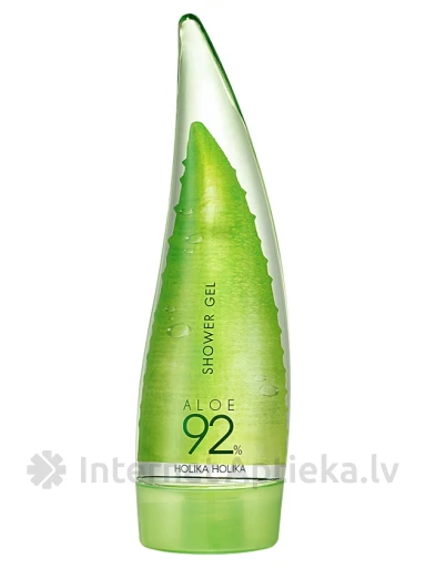 Holika Holika dušo želė Aloe Clean Water Formula 92%, 55 ml | internetaptieka.lv