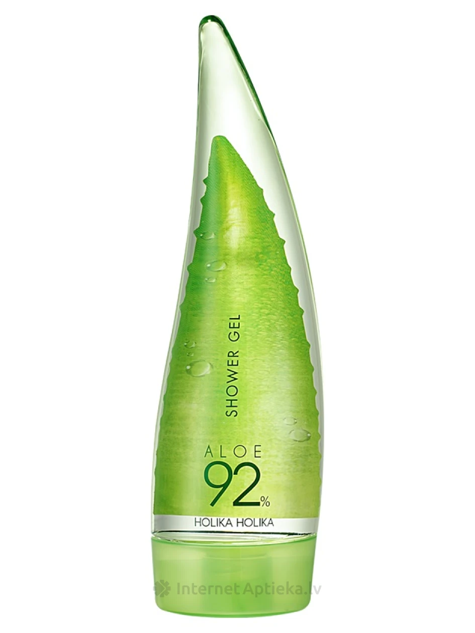 Holika Holika dušo želė Aloe Clean Water Formula 92%, 55 ml | internetaptieka.lv