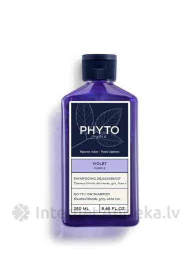 PHYTO PURPLE NO YELLOW šampūns blondiem matiem, 250 ml | internetaptieka.lv