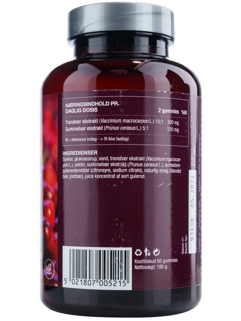 New Nordic Urinveje dzērveņu, 60 košļājamās pastilas | internetaptieka.lv