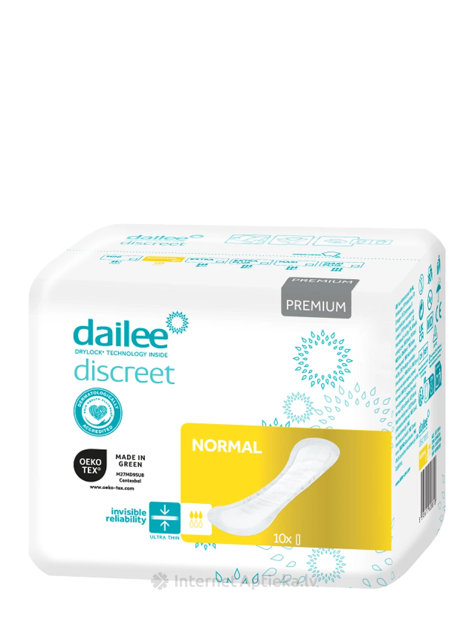 DAILEE Discreet Normal ieliktņi, 10 gb. | internetaptieka.lv