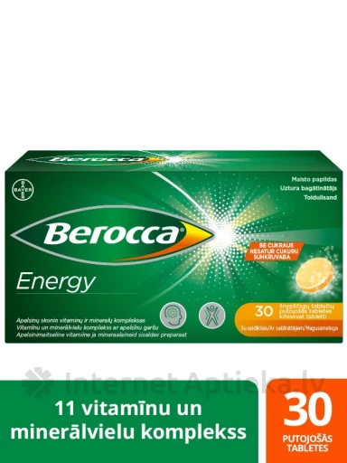 Berocca Energy kihisevad tabletid | internetaptieka.lv