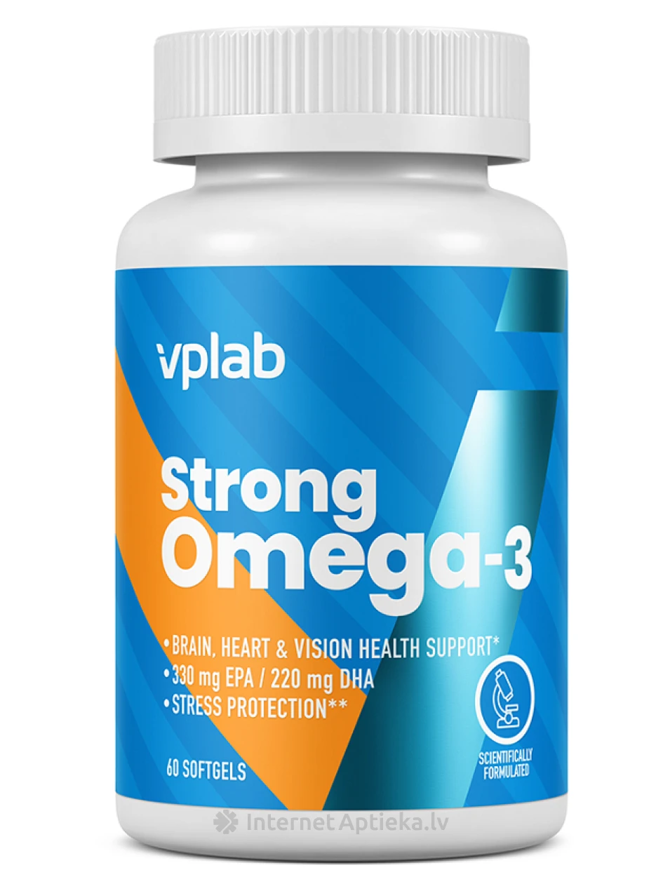 VPLab Strong Omega3 softgels kapsulas, 60 gb. | internetaptieka.lv