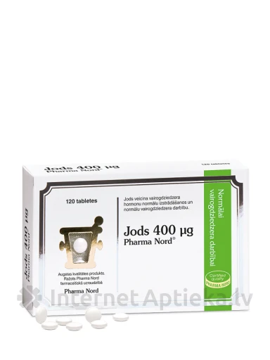Pharma Nord Joodi 400 mcg tabletid, 120 tk. | internetaptieka.lv