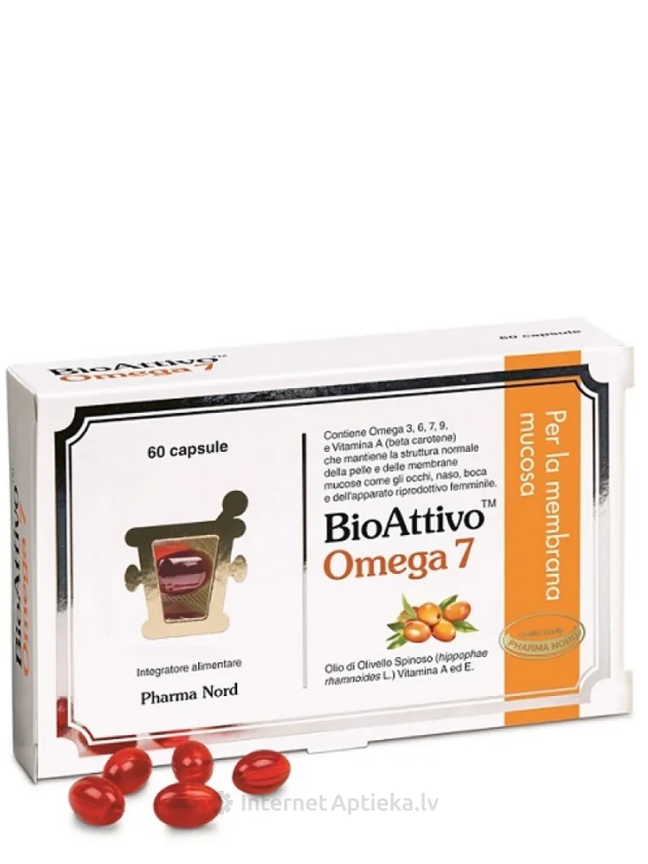 Bioactive Omega 7 kapsulas, 60 gb. | internetaptieka.lv