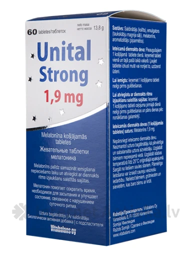 Unital Strong 1,9 мг, 60 таблеток | internetaptieka.lv